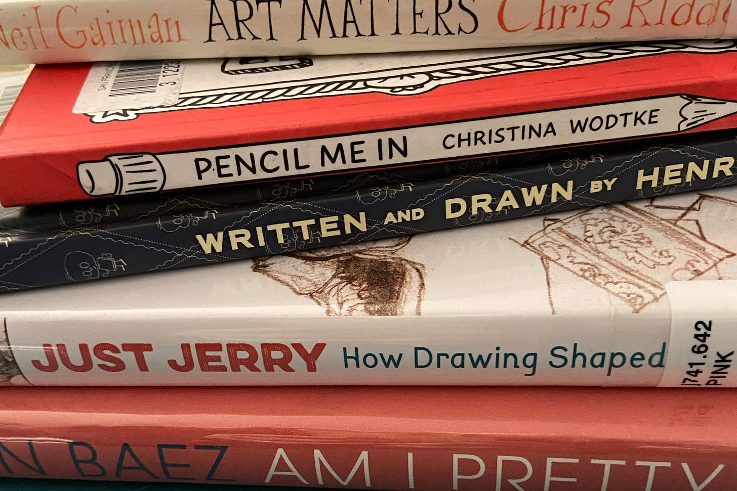 A stack of books recently returned. Two of these are reviewed below.