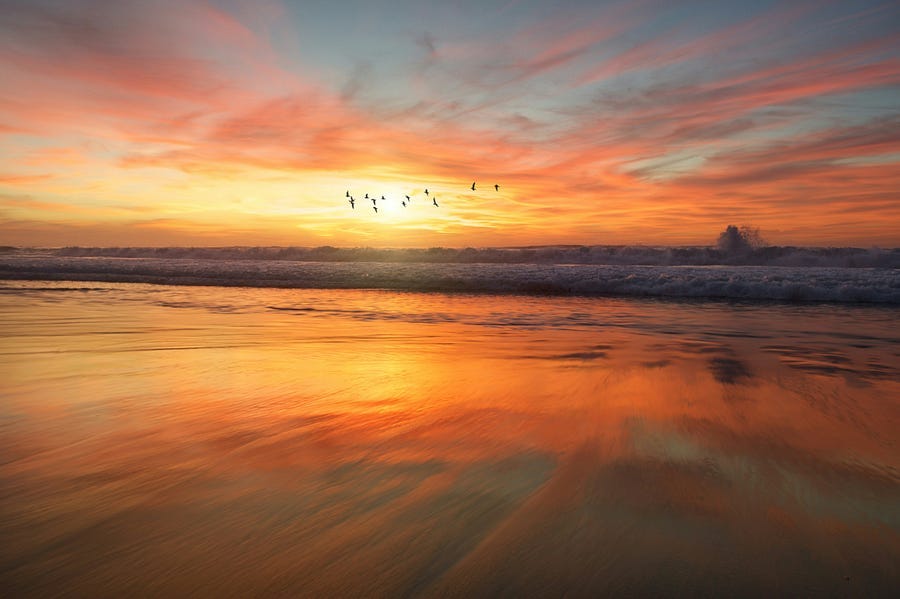 A beautiful sunrise.