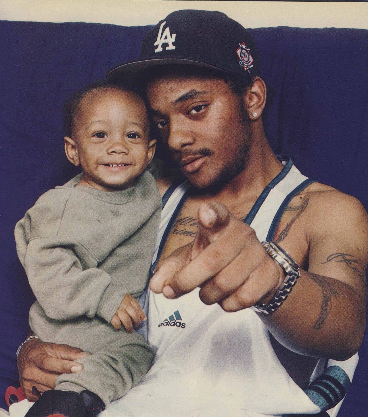 Hip-Hop Photo Museum — Prodigy of Mobb Deep and one year old son Shaka. ...