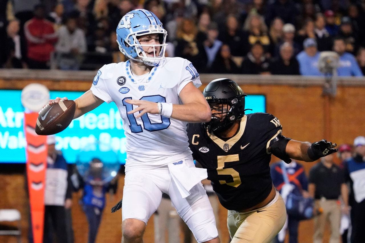 Can Oregon Ducks contain North Carolina's Drake Maye in Holiday Bowl? -  oregonlive.com