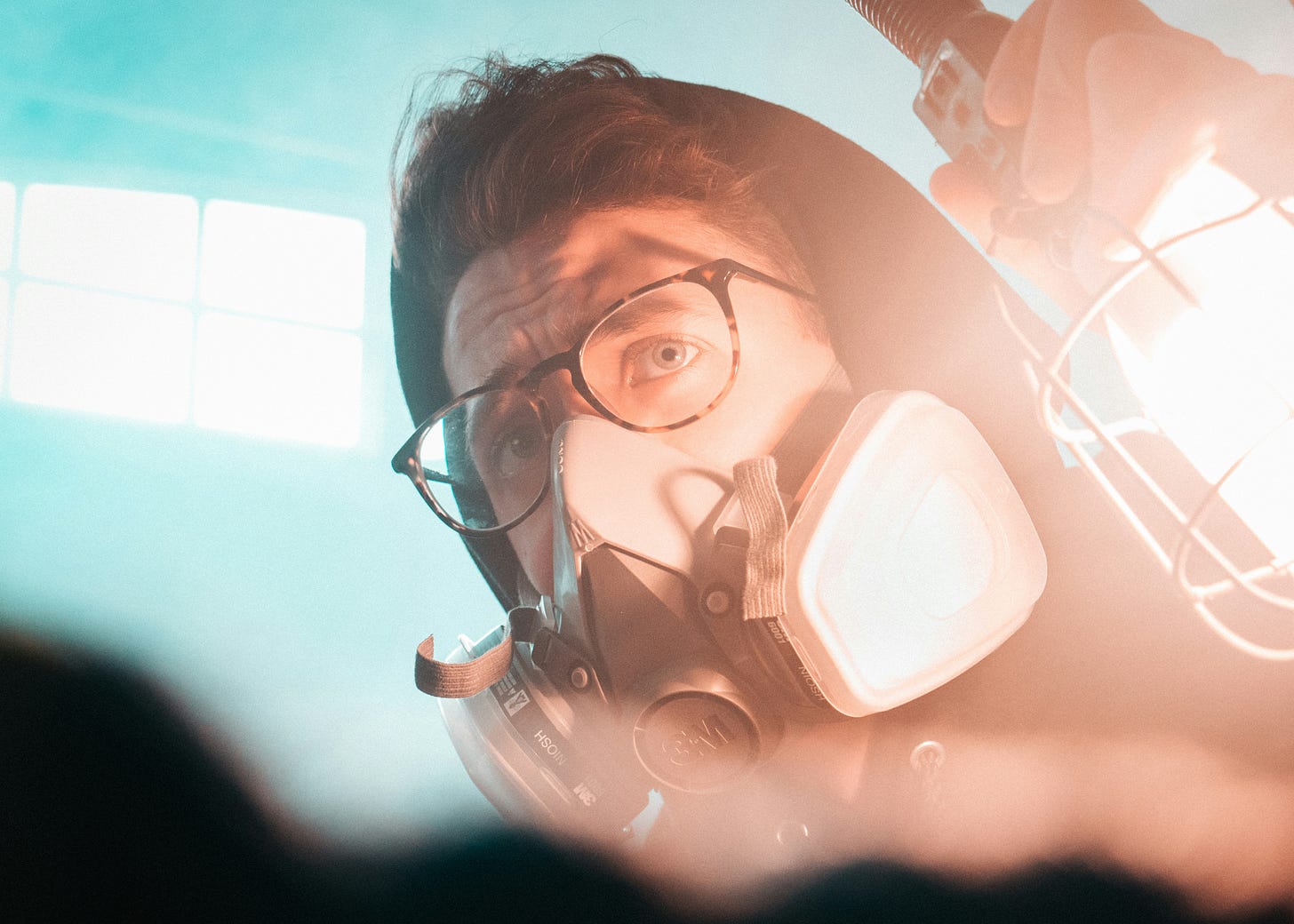 Investigator with PPE and a droplight, probably encountering something really, really nasty right now Investigator with PPE and a droplight, probably encountering something really, really nasty right now