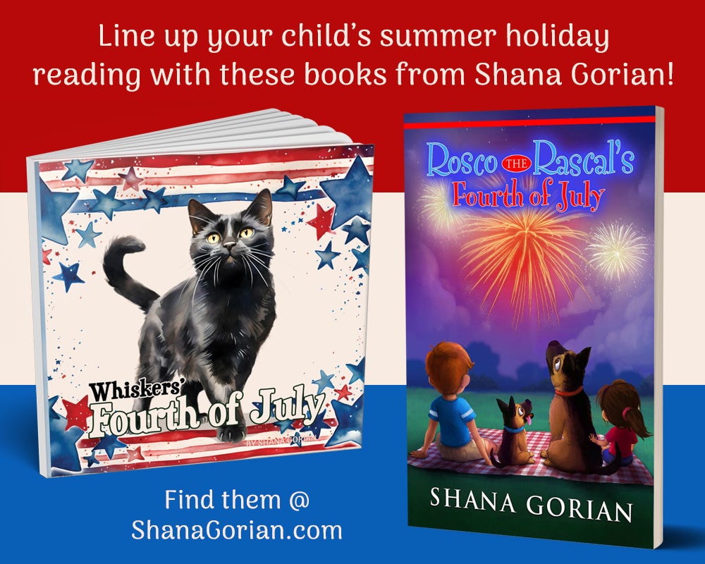 Whiskers' Fourth of July and Rosco the Rascal's Fourth of July books