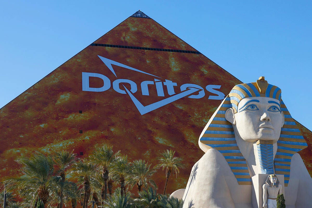Doritos chip lands on Luxor for first Super Bowl sponsor building wrap |  Casinos & Gaming | Business