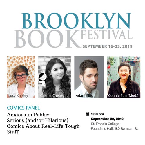 brooklyn book festival 2019 comics panel flyer bkbf comics panel event flyer poster