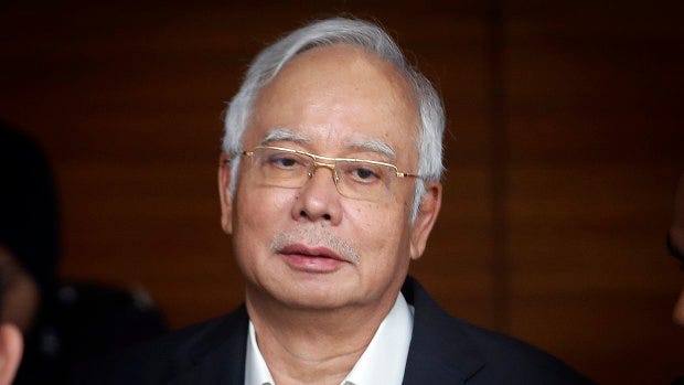 Arrested again: Former Malaysian PM Najib Razak.