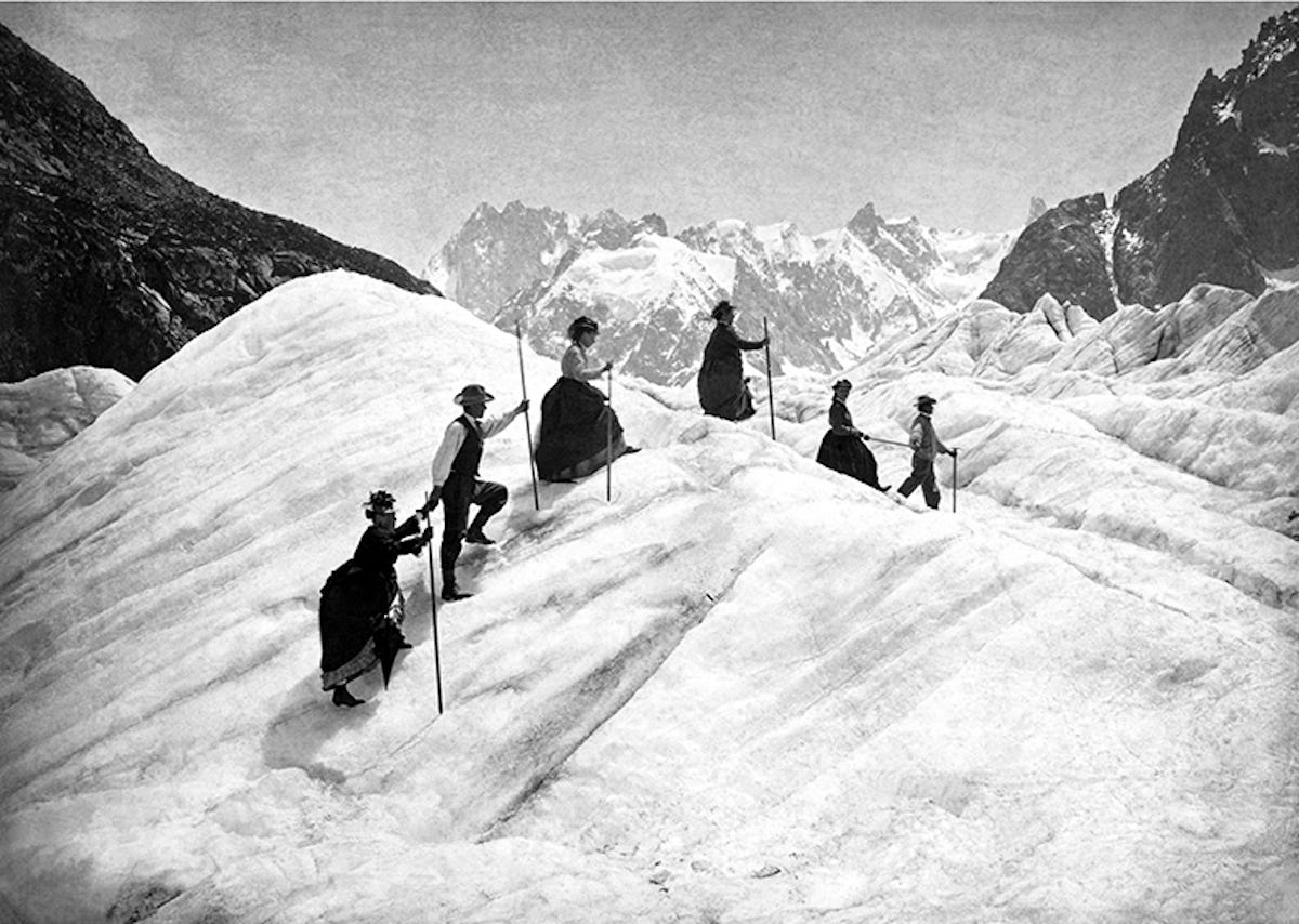 Amazing Vintage Photographs Capture Victorian Women Climbing High Mountains  in Long Skirts ~ Vintage Everyday