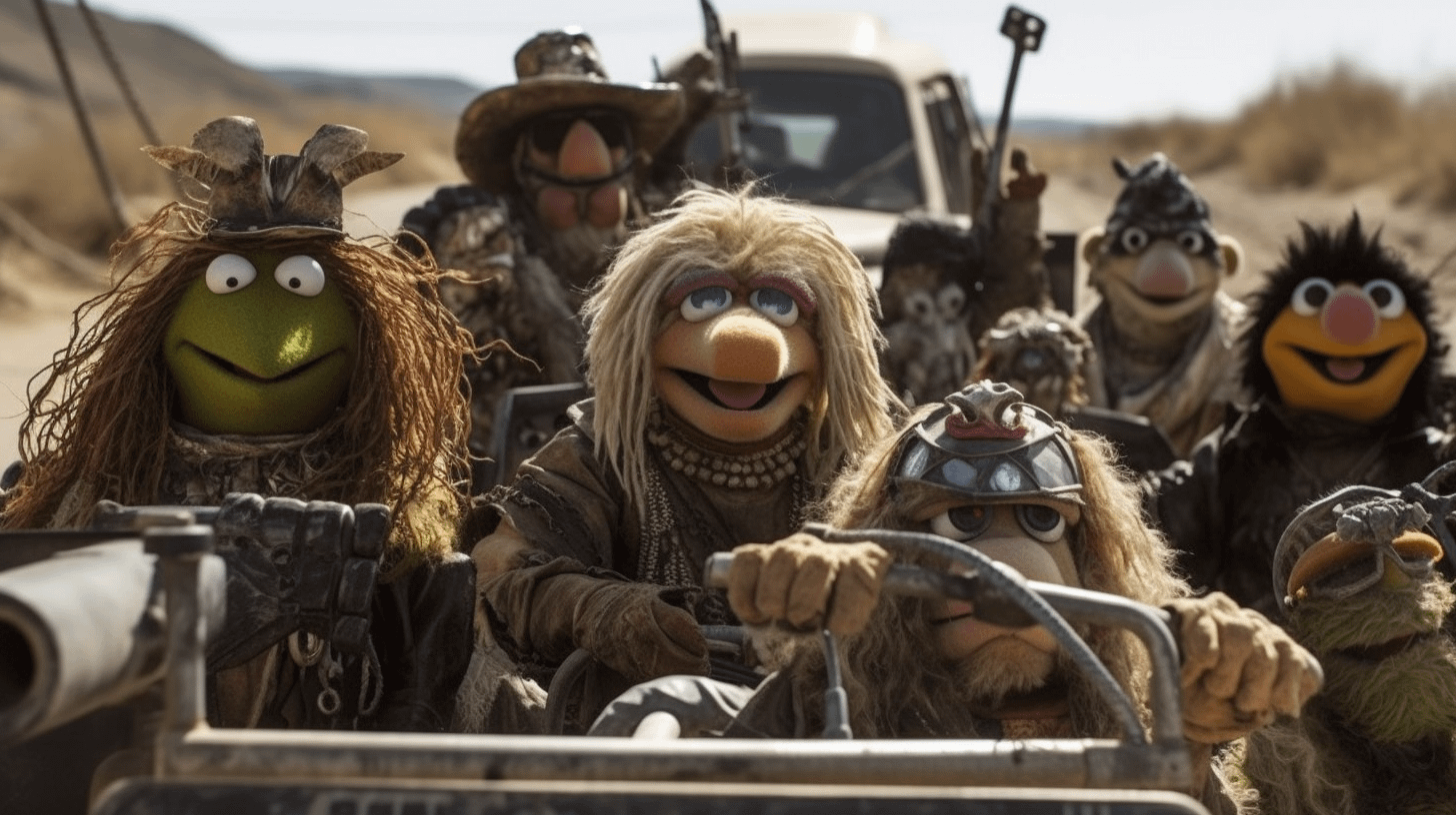 r/midjourney - Mad Max Muppets: Furry Road