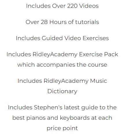 Piano Masterclass Course Lessons