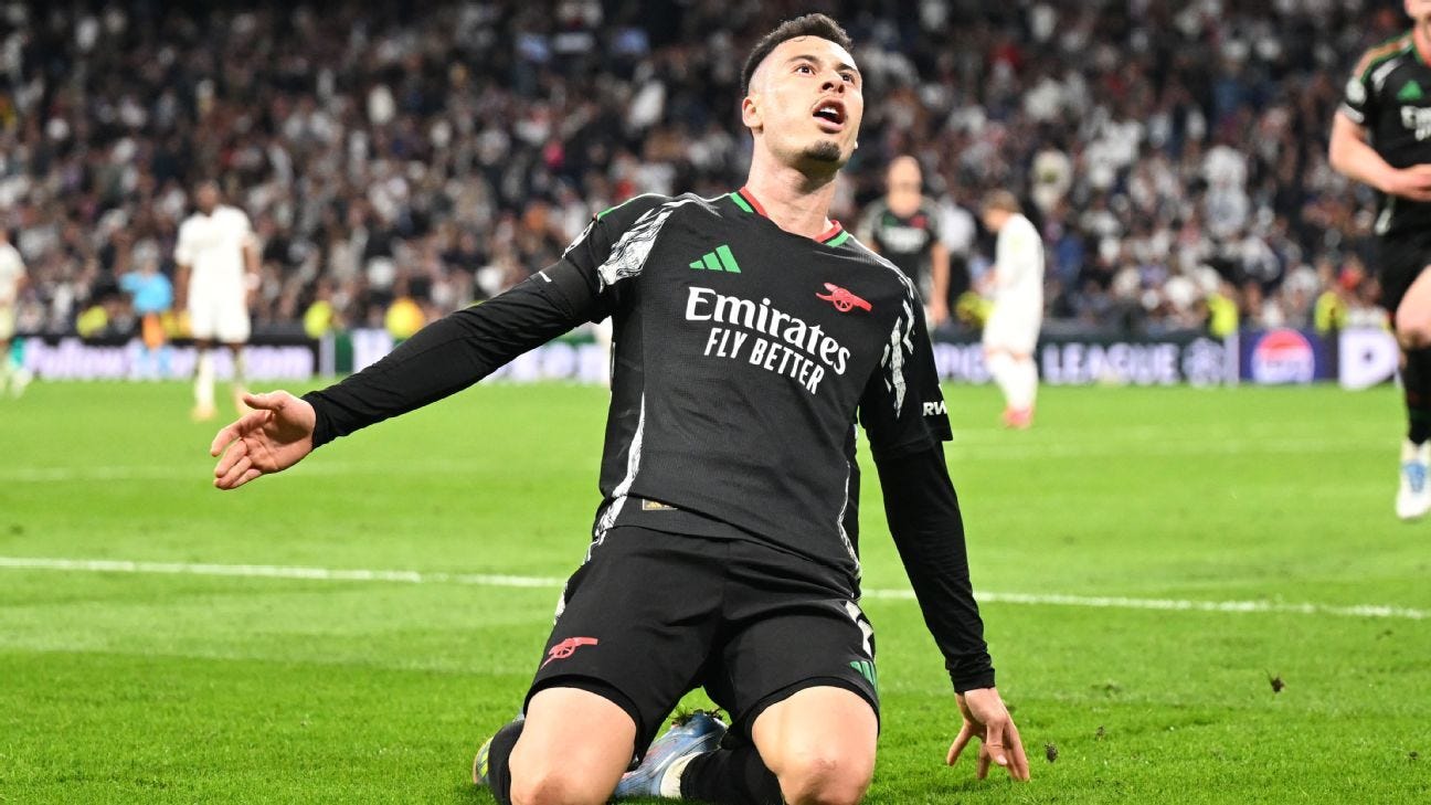 Real Madrid vs Arsenal: Gabriel Martinelli hails 'dream' night - ESPN