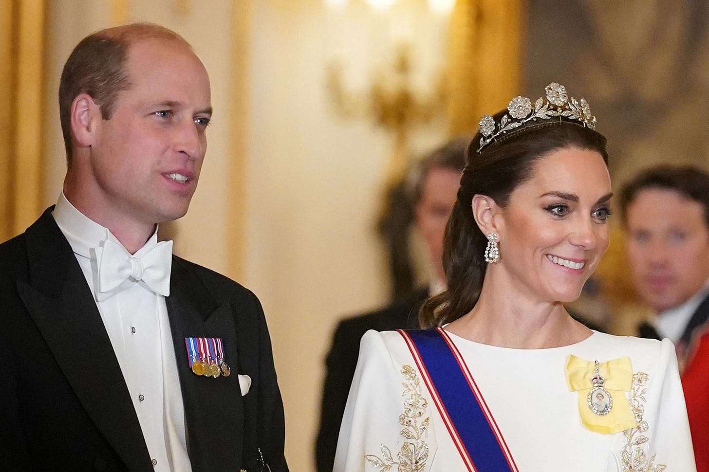 Kate Middleton and Prince William at the South Korea state banquet