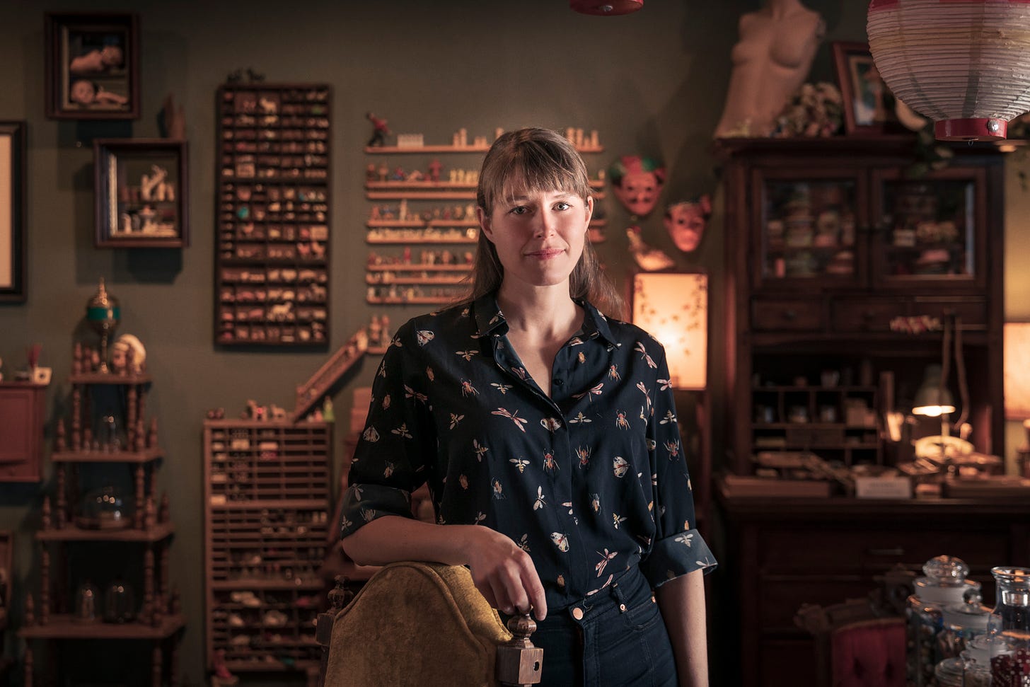 Portrait of Jessica Oreck in the Office of Collecting & Design