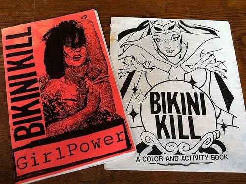 Two Bikini Kill zines