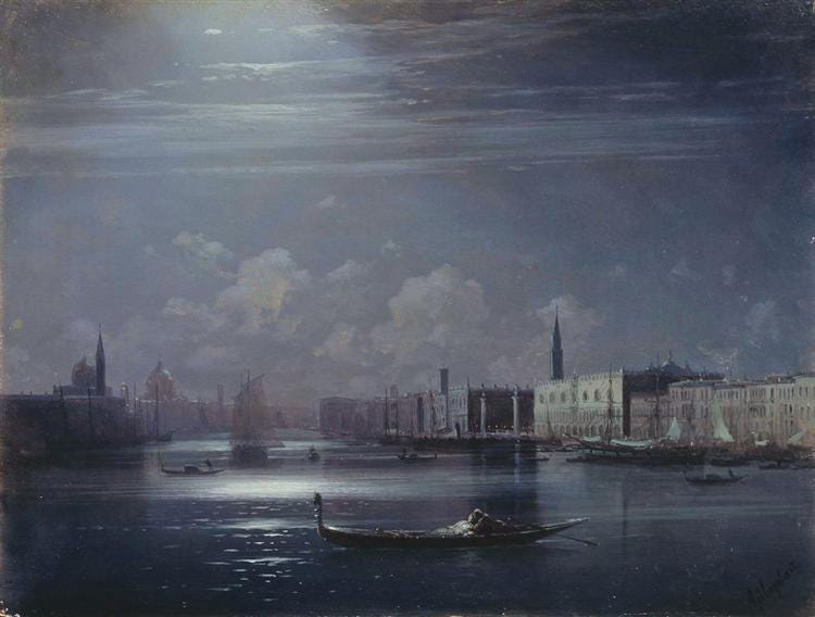 Night landscape. Venice - Ivan Aivazovsky