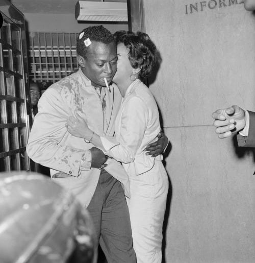 Miles Davis Arrest Sparks Near-Riot at Birdland Jazz Club in Manhattan (August 26, 1959)
Just before midnight, near the end of a triumphant two-week run at the jazz club promoting the release of “Kind of Blue”, Miles Davis had just escorted “a pretty...