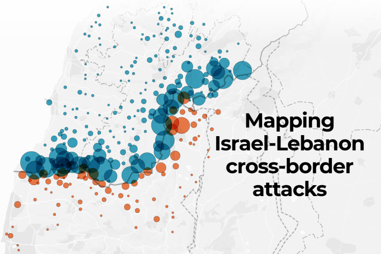 Mapping Israel-Lebanon cross-border attacks Mapping Israel-Lebanon cross-border attacks