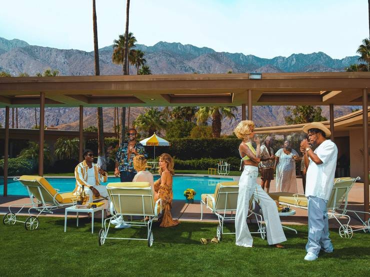 Shot by Hype Williams. Inspired by the timeless work of Slim Aarons.