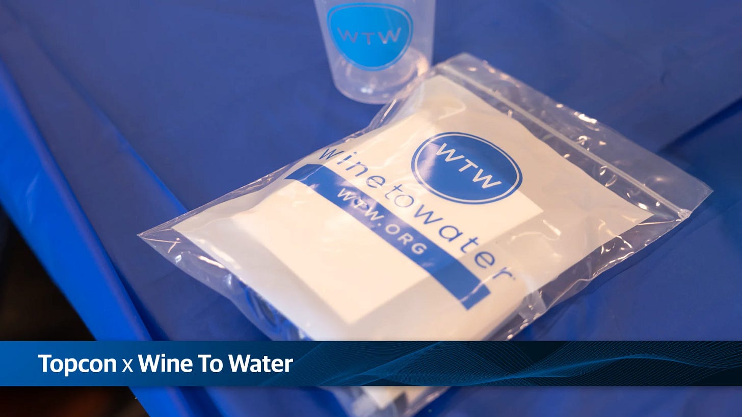 Topcon x Wine To Water