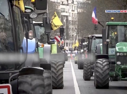 french farmers protest