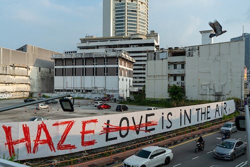 Street art in Kuala Lumpur Greenpeace activism