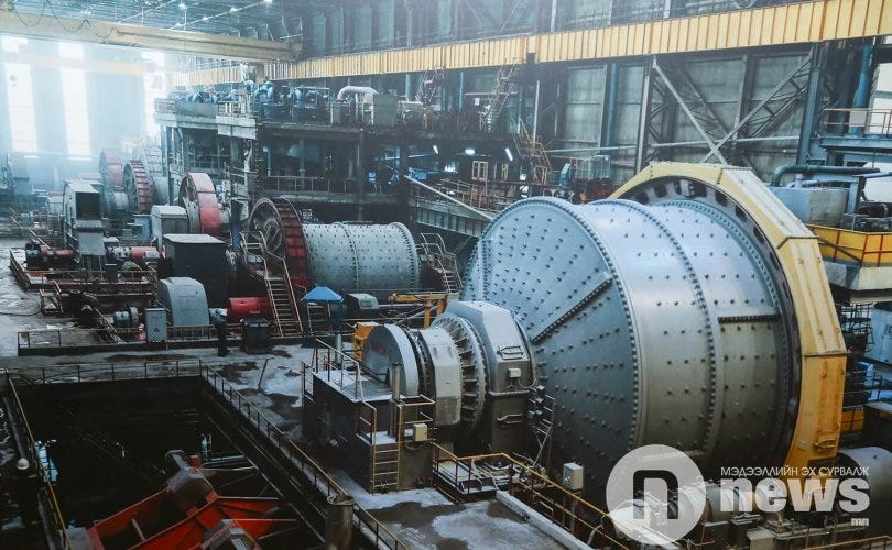 Mongolia's biggest ore processing plant stops production for two days -  News.MN
