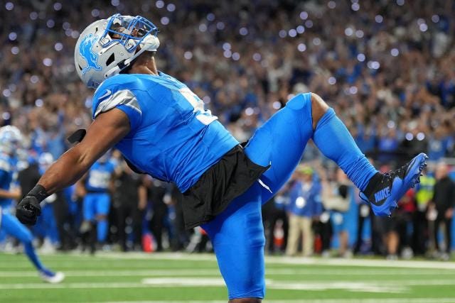 Top photos from the Lions overtime win vs. the Rams in Week 1 - Yahoo Sports