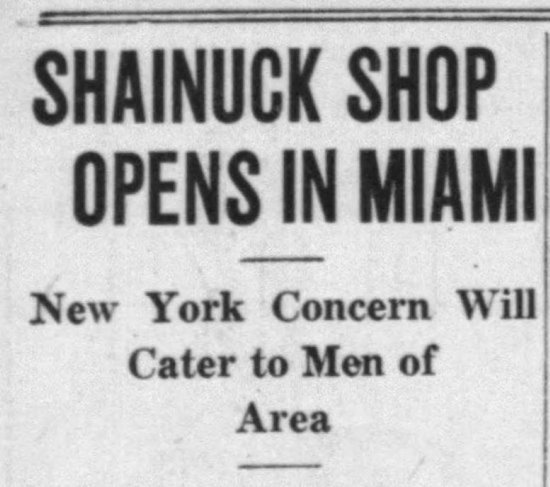  Figure 1: Article headline in Miami News on December 21, 1934.