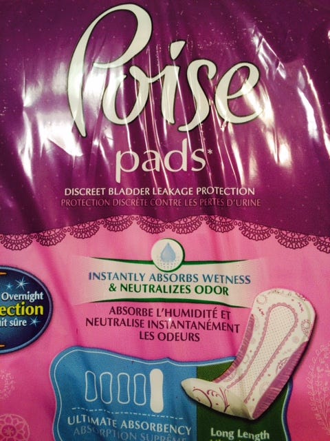 Discreet bladder protection. Discreet like a surfboard tucked in your crotch.