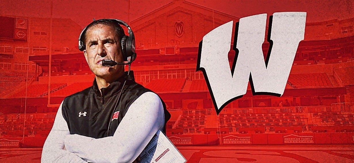 Wisconsin Badgers head football coach Luke Fickell