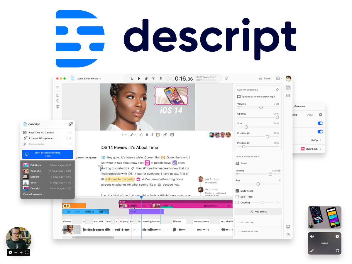 Descript Unveils New AI-Driven Video and Audio Editing Platform |  audioXpress