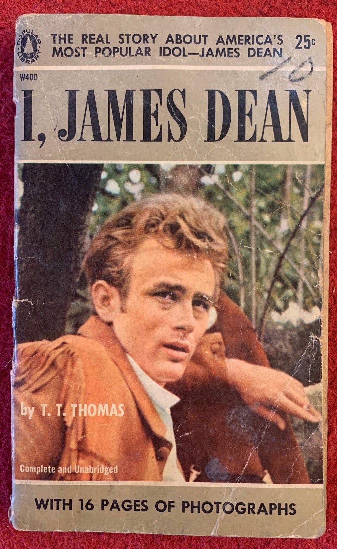 I, James Dean, 1957, Popular Library Paperback, T. T. Thomas* – Center For  Lost Objects