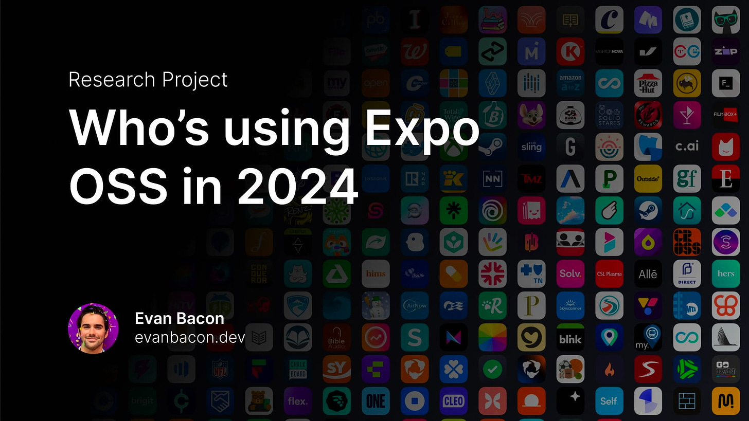 Who's using Expo OSS in 2024