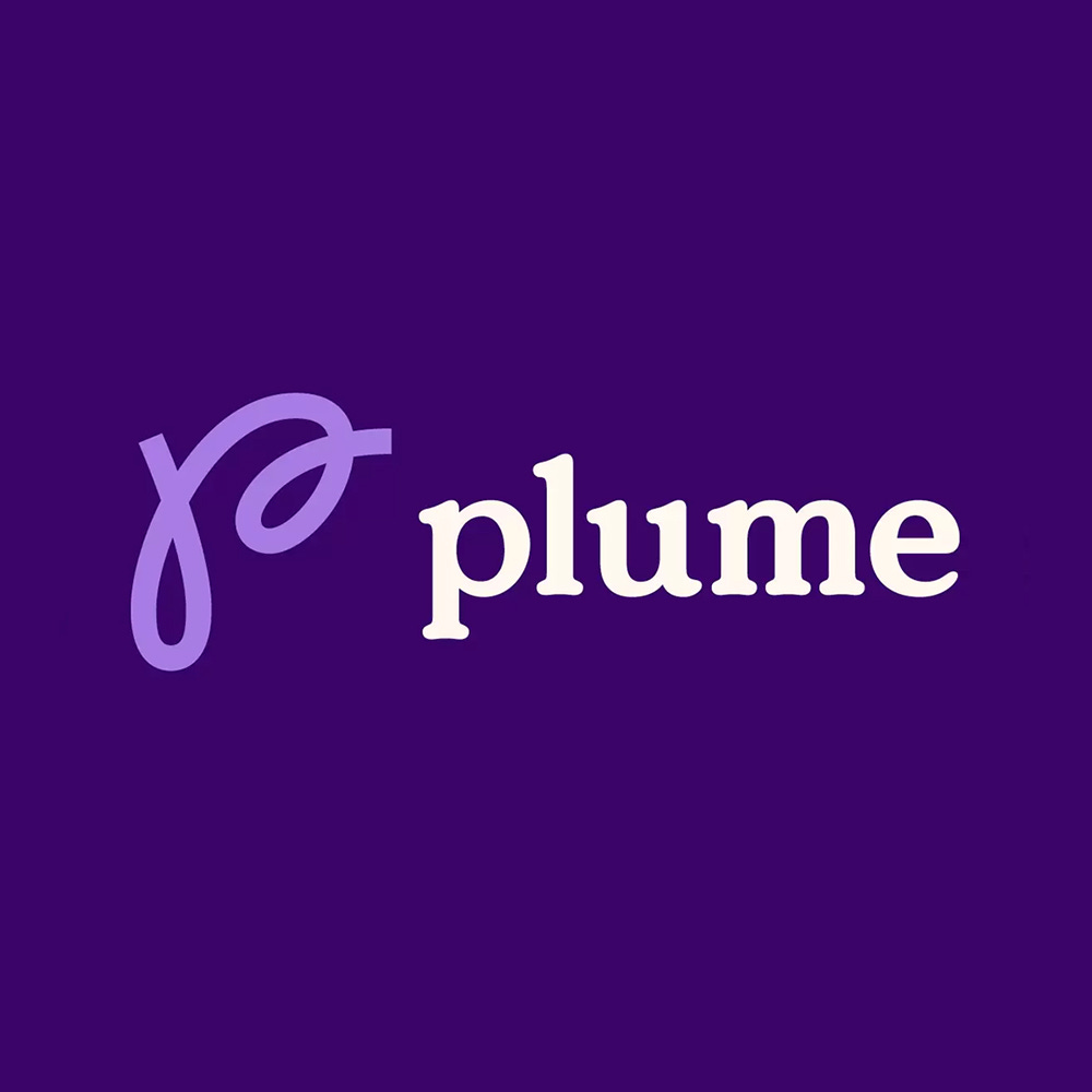 Brand identity for Plume by Human After All