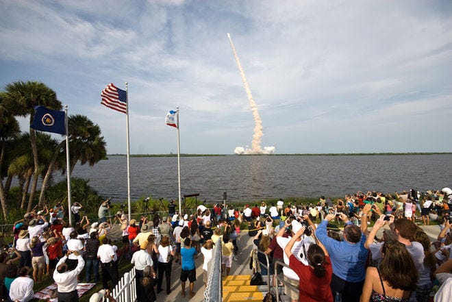 Watching a Launch at Kennedy Space Center