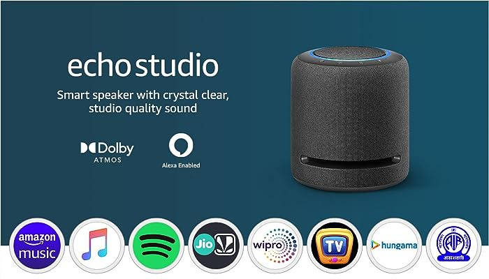 Echo Studio- Our best-sounding smart speaker ever - With Dolby Atmos,  spatial audio processing technology, and Alexa (Black) : Amazon.in: Amazon  Devices & Accessories