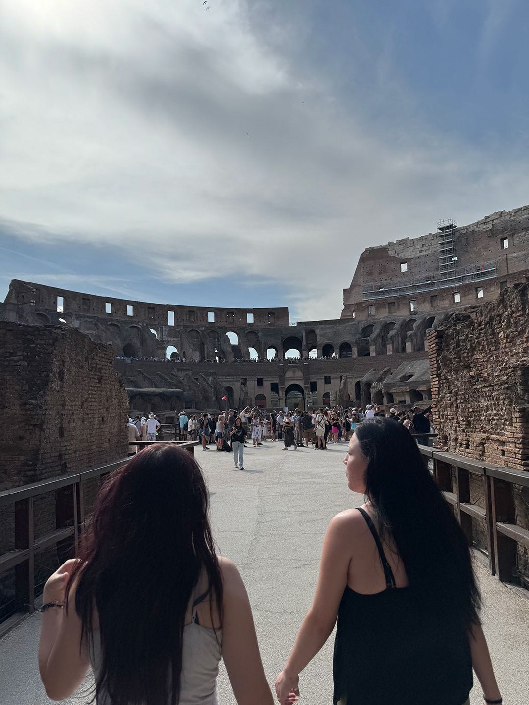 Entering the Colosseum Arena