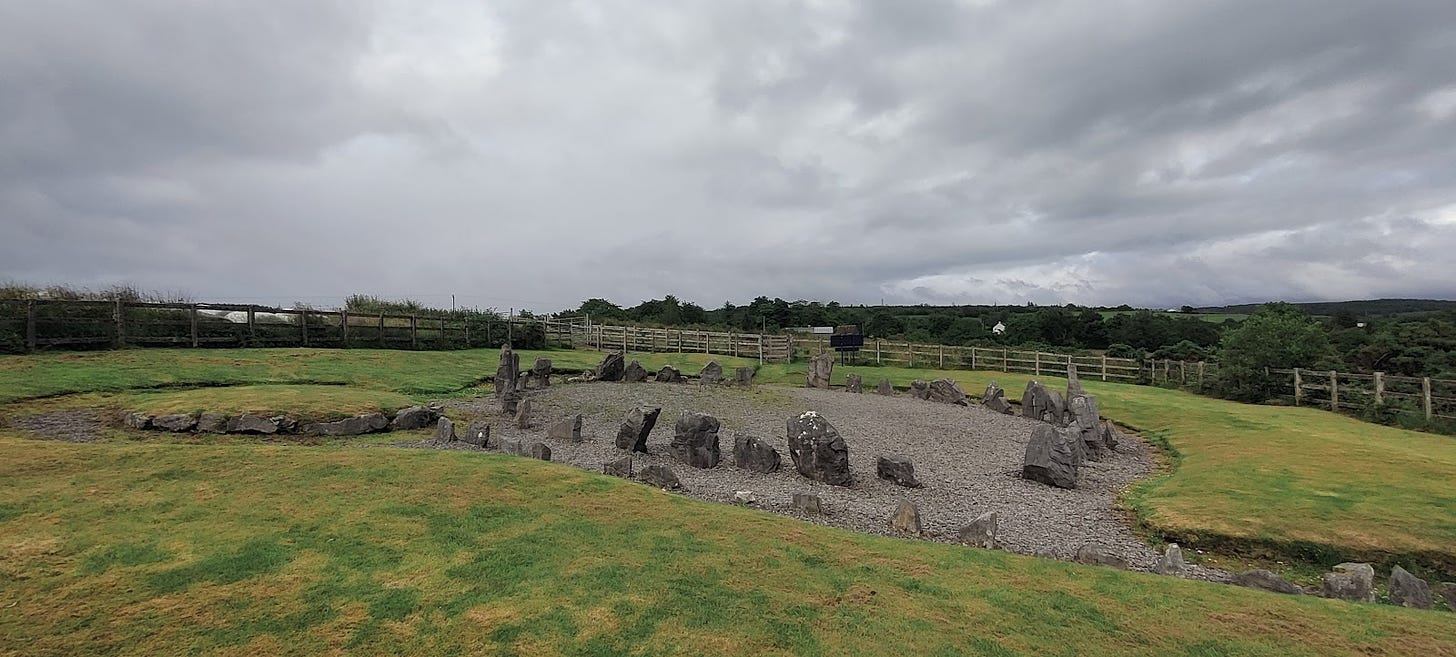 Drumskinny stone circle in the boglands of County Fermanagh