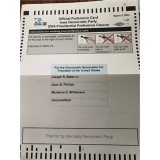 A ballot paper with text and images

Description automatically generated