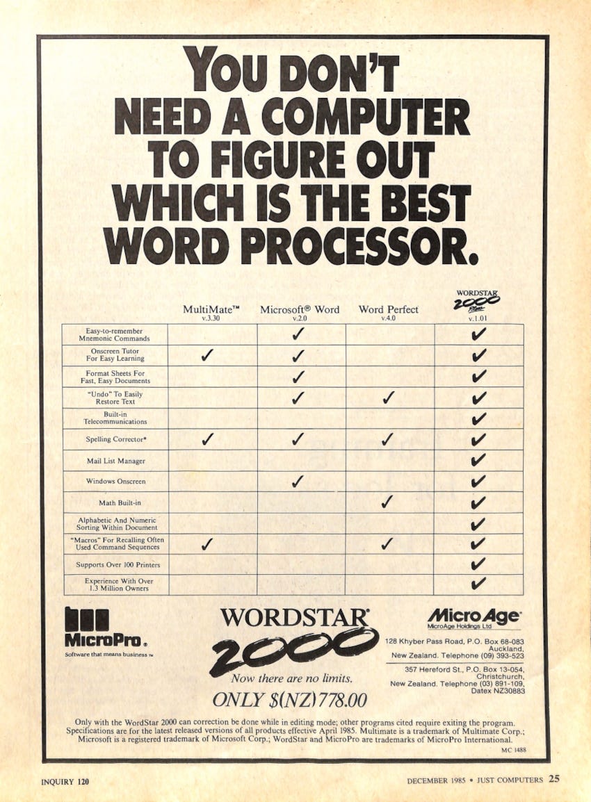 From the December 1985 issue of Just Computer magazine