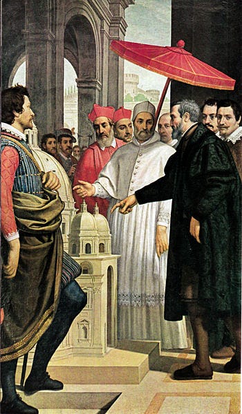 File:Passignano, michelangelo presenta a paolo IV il modellino per san pietro.jpg
