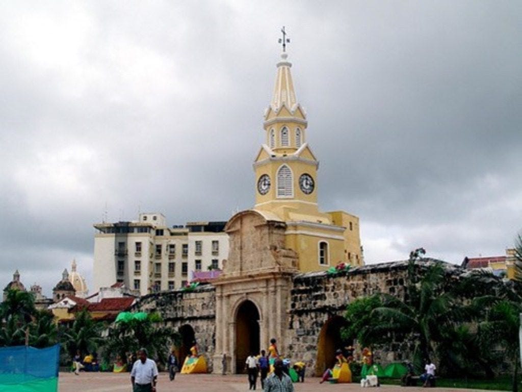 Entrance to Cartagenas walled city