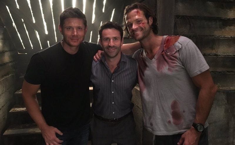 adam fergus fighint supernatural winchesters jared padalecki