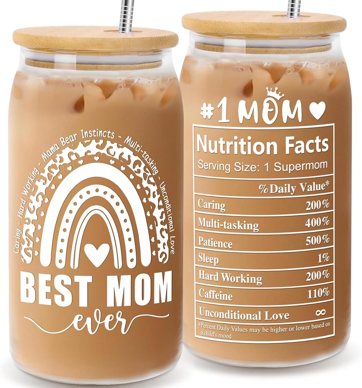 Personalized 16OZ Can Glass for Mom, Wife, Grandma
