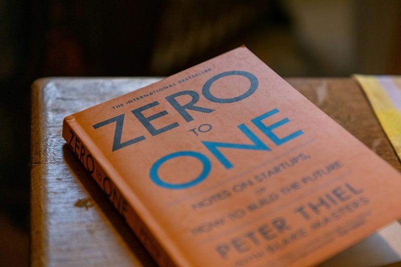 Book, “Zero to One”. Book, “Zero to One”.
