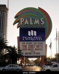The MTV VMA sign at the Palms hotel has been changed to now read "Featuring Britney  Spears" following the recent confirmation that she is due to open the show  tomorrow. Las Vegas,