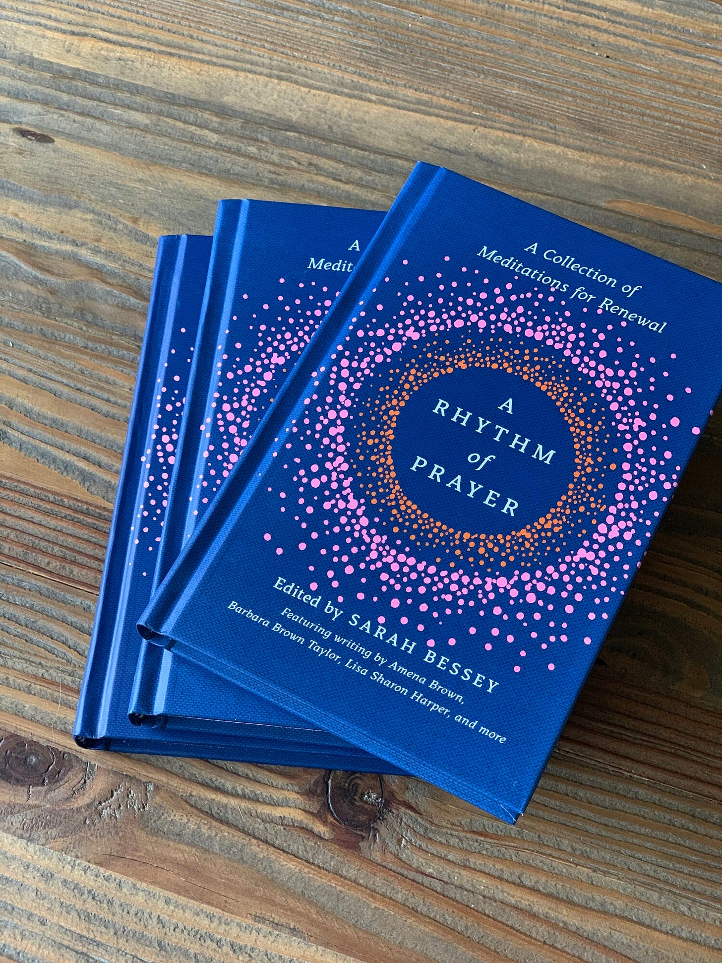 image of the book A Rhythm of Prayer: A Collection of Meditations for Renewal edited by Sarah Bessey