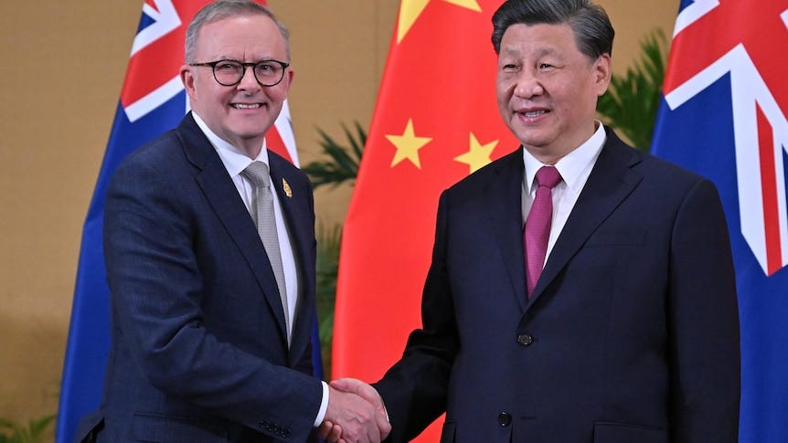 Anthony Albanese and Xi Jinping meet at G20, breaking six-year diplomatic  cold shoulder - ABC News