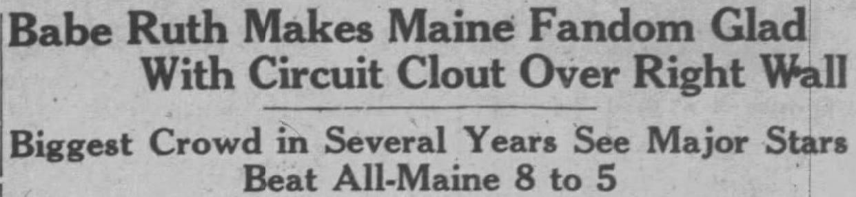 1919 Maine Evening Express