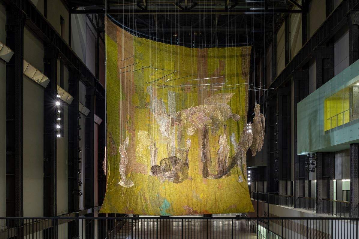 El Anatsui's installation at Tate Modern