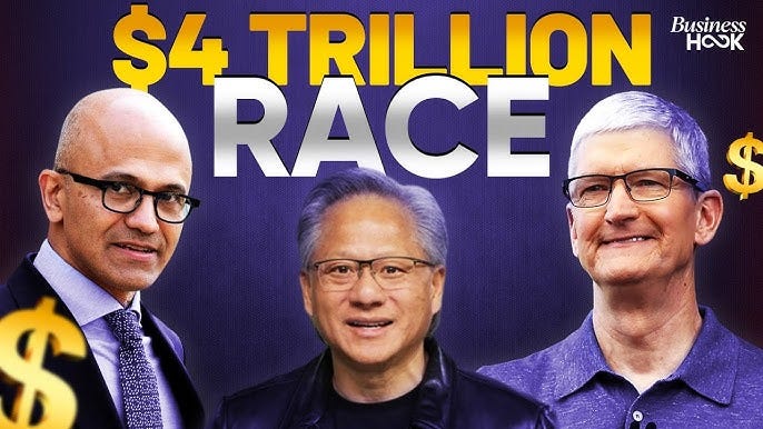 Apple, Microsoft, Or Nvidia: Who Will Be the World's First $4 Trillion  Company?