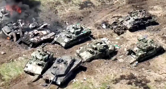 Ukraine loses Leopard 2 tanks, Bradley fighting vehicles in assault ...